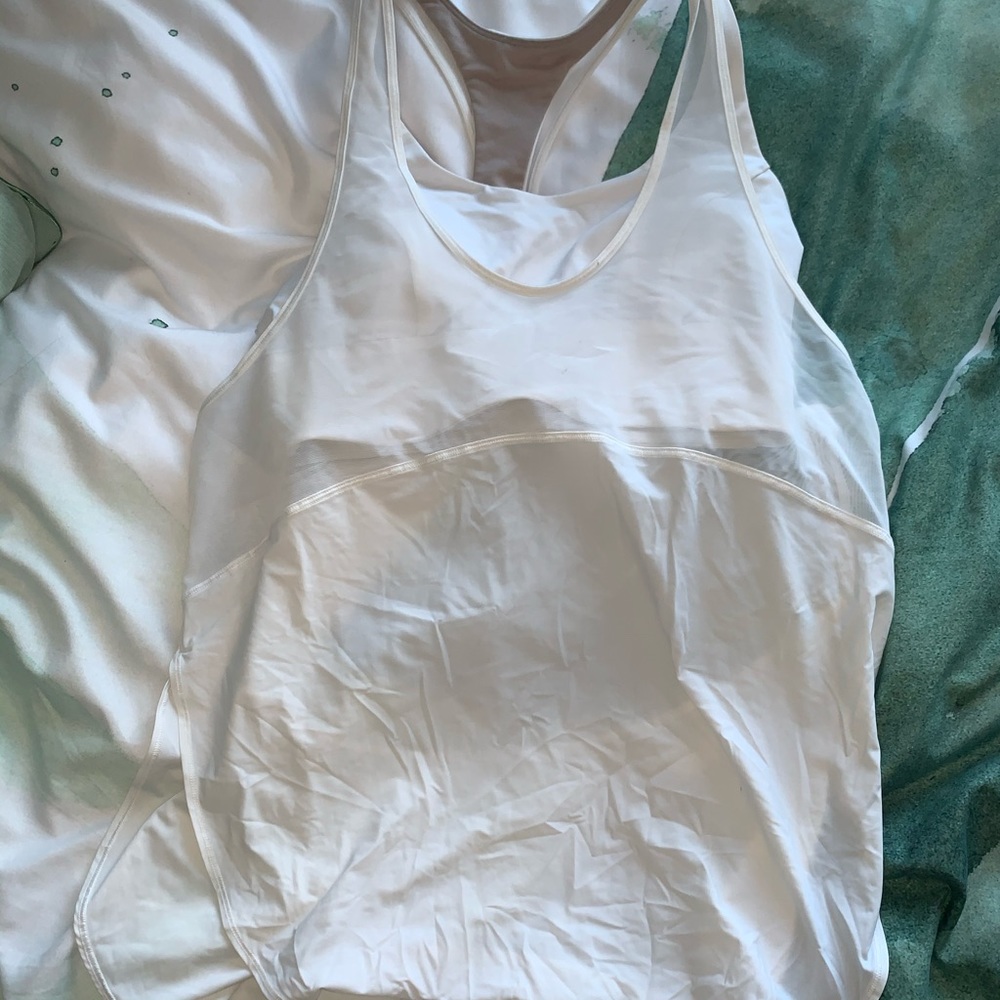 White Lululemon Tank Top w/ Bra